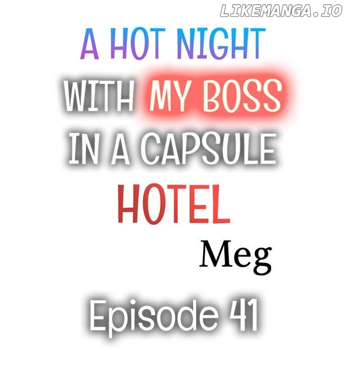 A Hot Night With My Boss In A Capsule Hotel chapter 41 - page 1