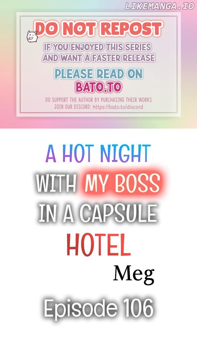 A Hot Night With My Boss In A Capsule Hotel chapter 106 - page 1