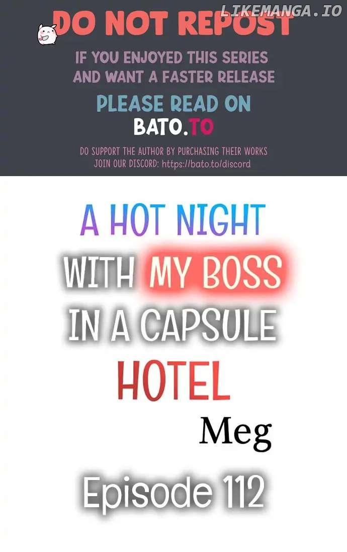 A Hot Night With My Boss In A Capsule Hotel chapter 112 - page 1