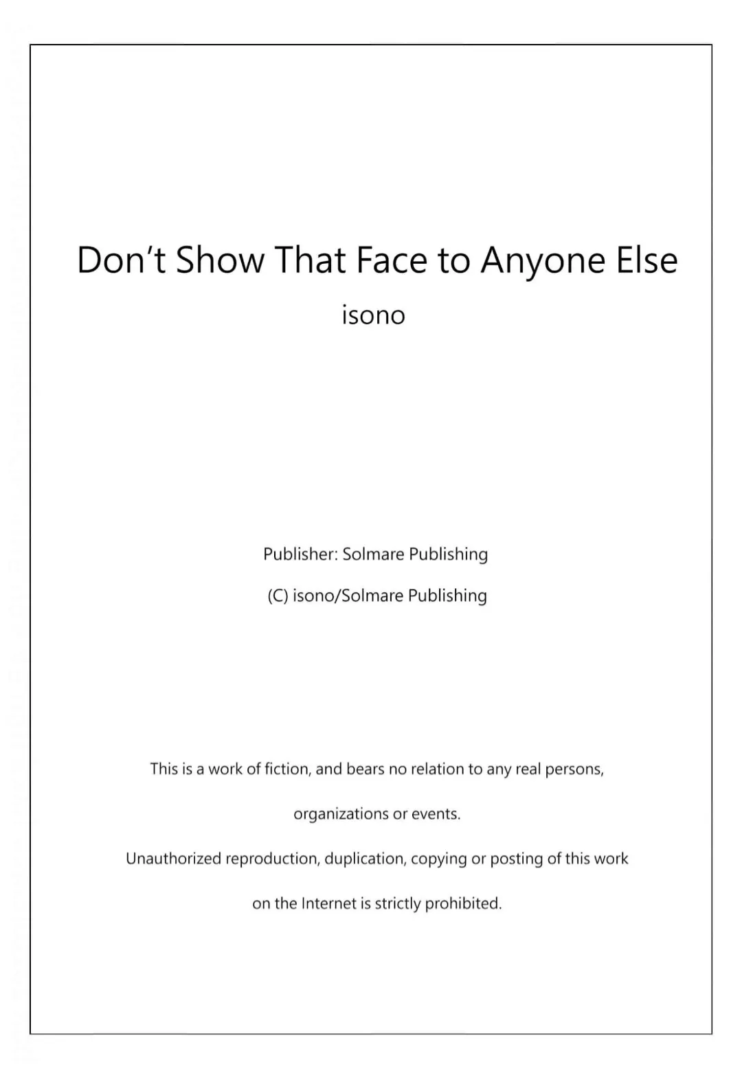 Don't Show That Face to Anyone Else Chapter 1 - page 30