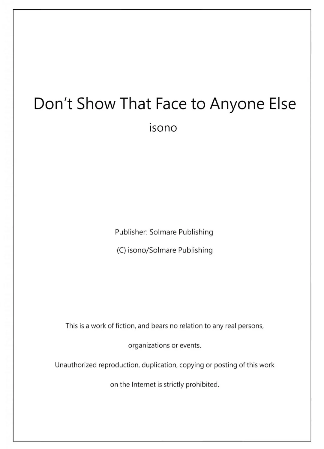 Don't Show That Face to Anyone Else Chapter 3 - page 27