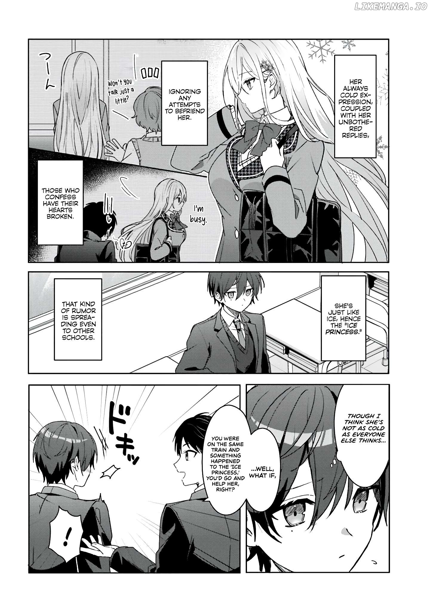 After I Save The Ice Princess From Another School From a Mol*ster, We Started as Friends Chapter 1.1 - page 12