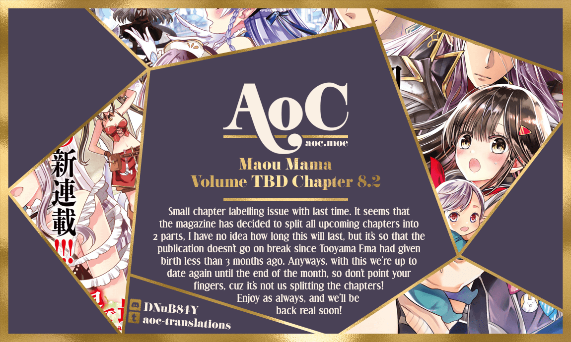 I Became the Mother of the Strongest Demon Lord's 10 Children in Another World. Chapter 8.2 - page 1