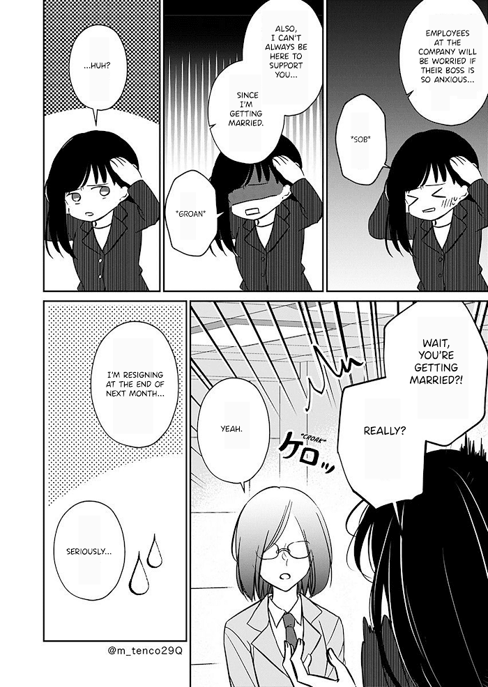 The story of a lonely female president who instantly falls for a female lesbian worker Chapter 11 - page 4