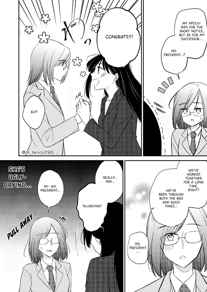 The story of a lonely female president who instantly falls for a female lesbian worker Chapter 11 - page 5