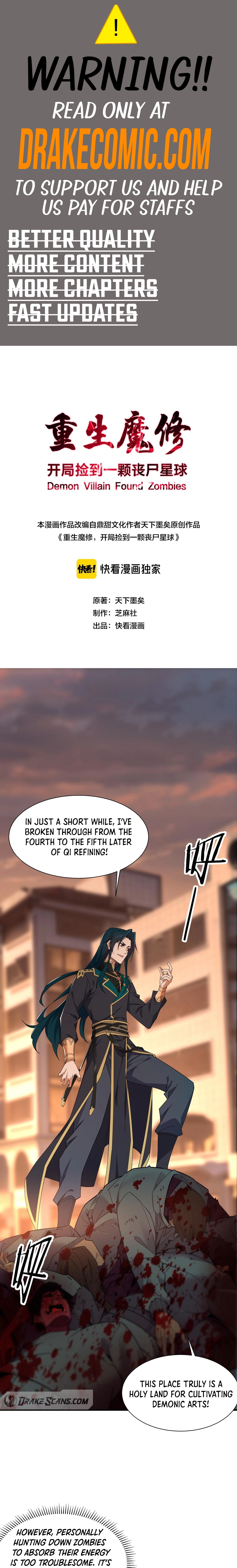 Reborn as a Demonic Cultivator: Starting with a Zombie Planet Chapter 2 - page 1