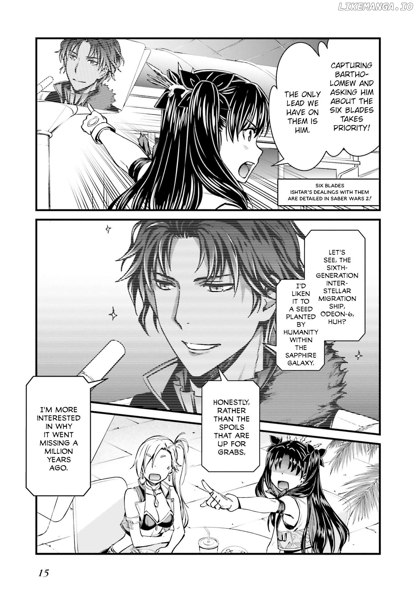 Fate/Grand Order SABER WARS II Extra Edition: Jane & Ishtar ~ Shooting Star of 1 Million Light Years ~ Chapter 1 - page 14