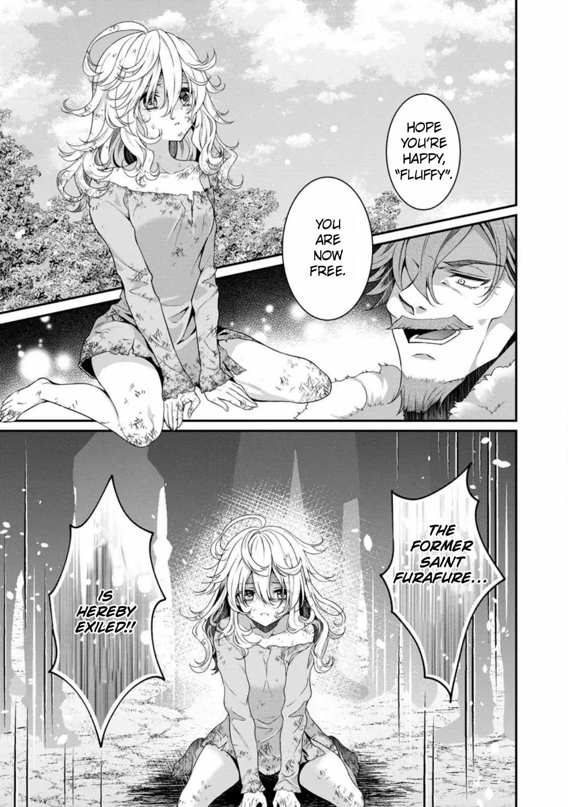 Tsuihou Seijo no Doronko Nouen Seikatsu: Itsunomanika Ringoku wo Sukutte Shimaimashita Chapter 1 - page 2