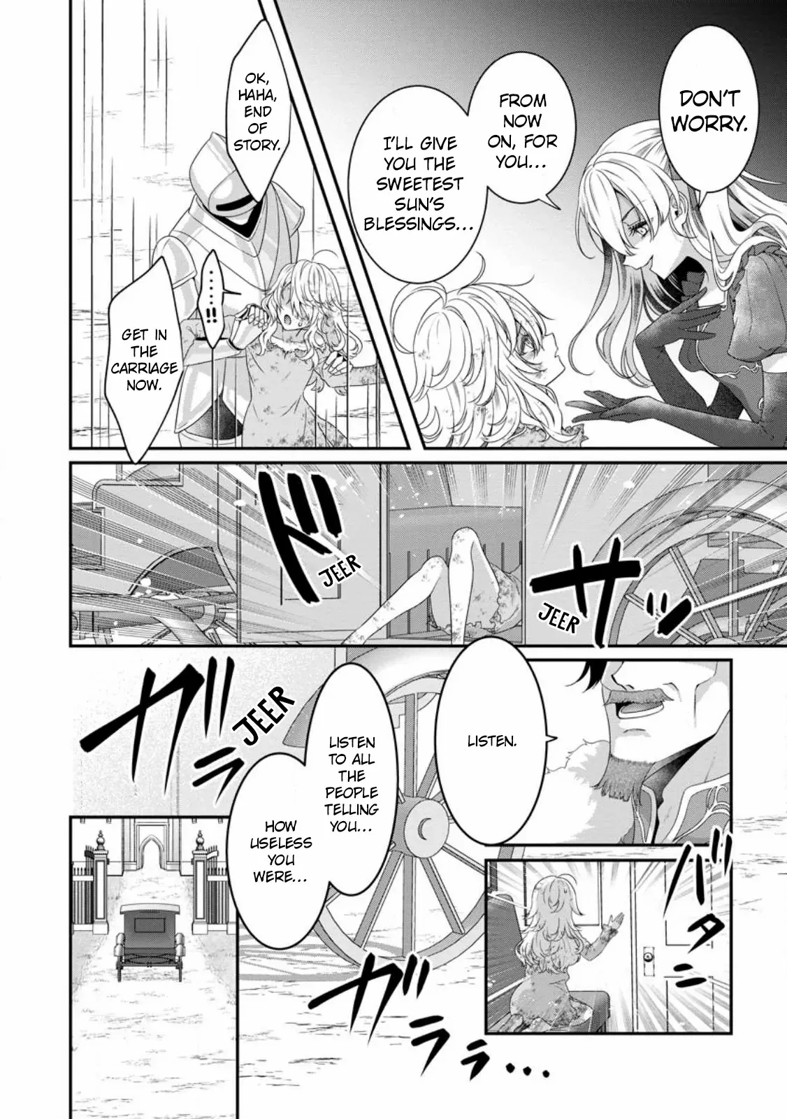 Tsuihou Seijo no Doronko Nouen Seikatsu: Itsunomanika Ringoku wo Sukutte Shimaimashita Chapter 1 - page 13