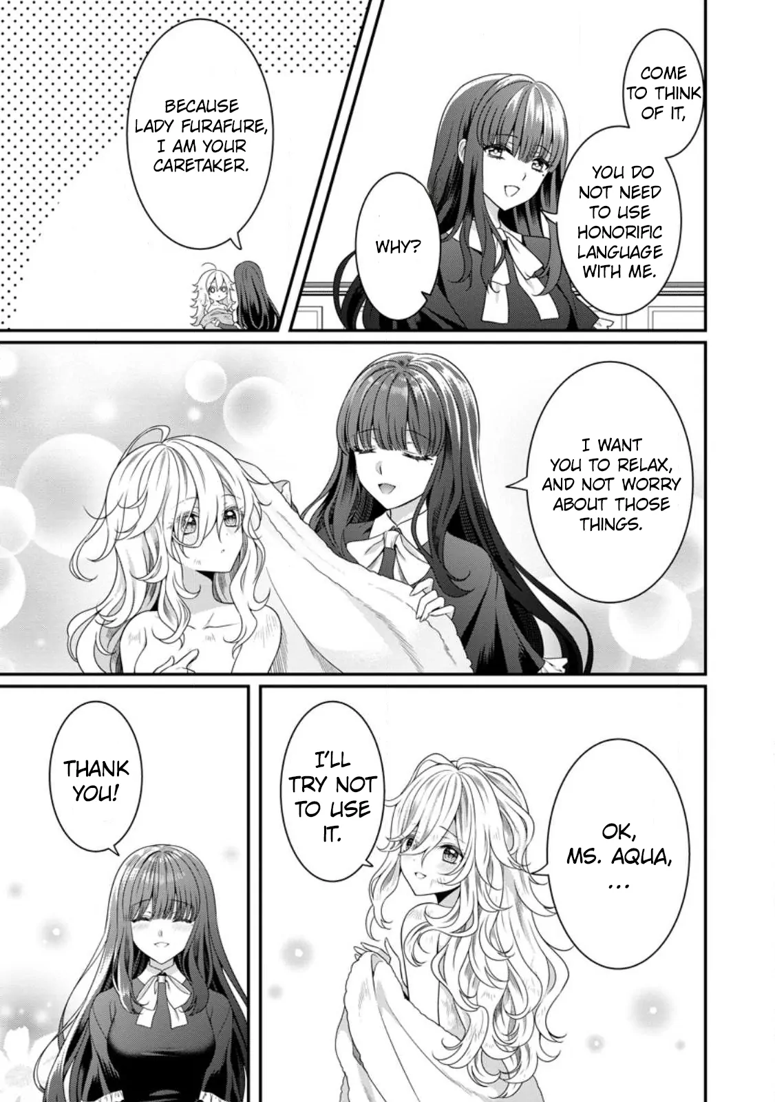 Tsuihou Seijo no Doronko Nouen Seikatsu: Itsunomanika Ringoku wo Sukutte Shimaimashita Chapter 2.1 - page 6