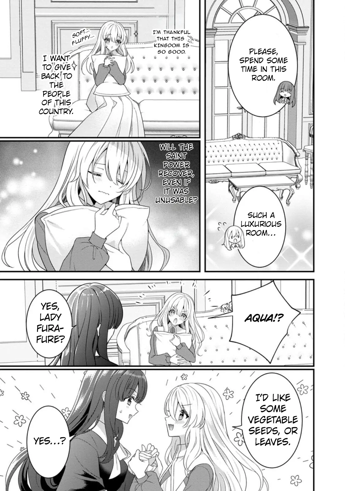 Tsuihou Seijo no Doronko Nouen Seikatsu: Itsunomanika Ringoku wo Sukutte Shimaimashita Chapter 2.1 - page 8