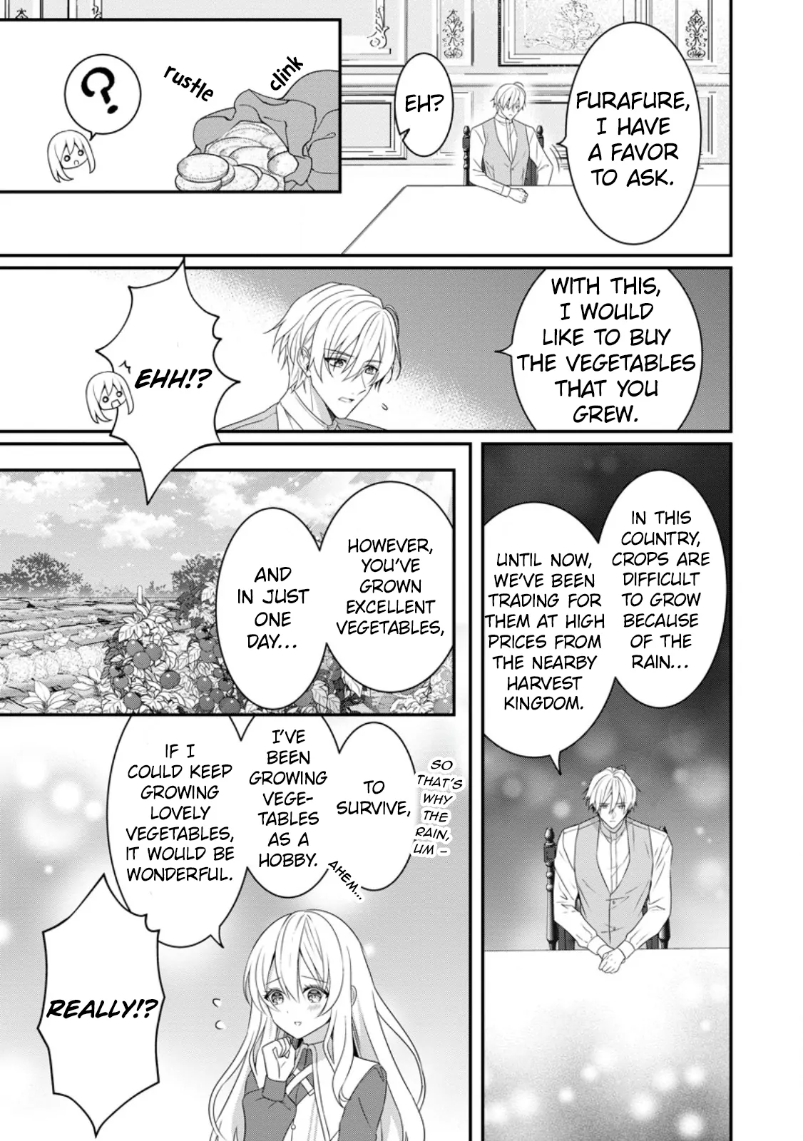 Tsuihou Seijo no Doronko Nouen Seikatsu: Itsunomanika Ringoku wo Sukutte Shimaimashita Chapter 2.3 - page 6
