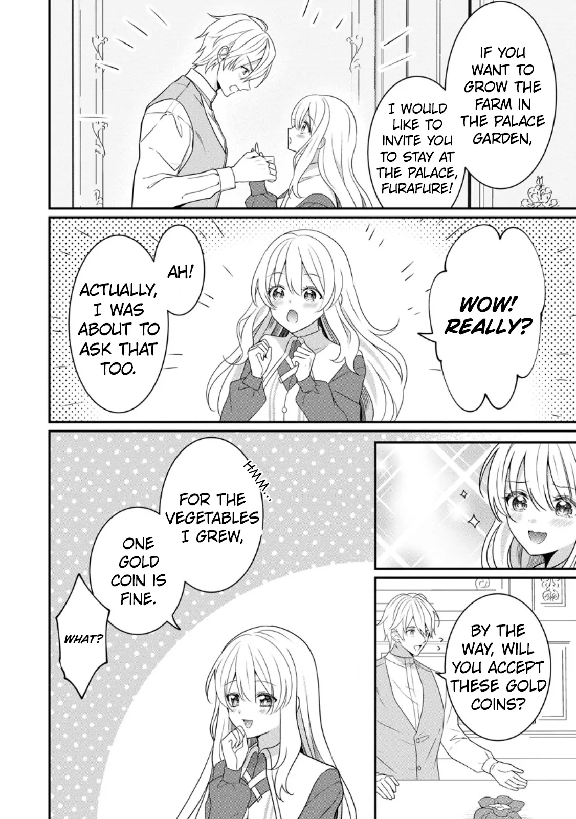 Tsuihou Seijo no Doronko Nouen Seikatsu: Itsunomanika Ringoku wo Sukutte Shimaimashita Chapter 2.3 - page 7