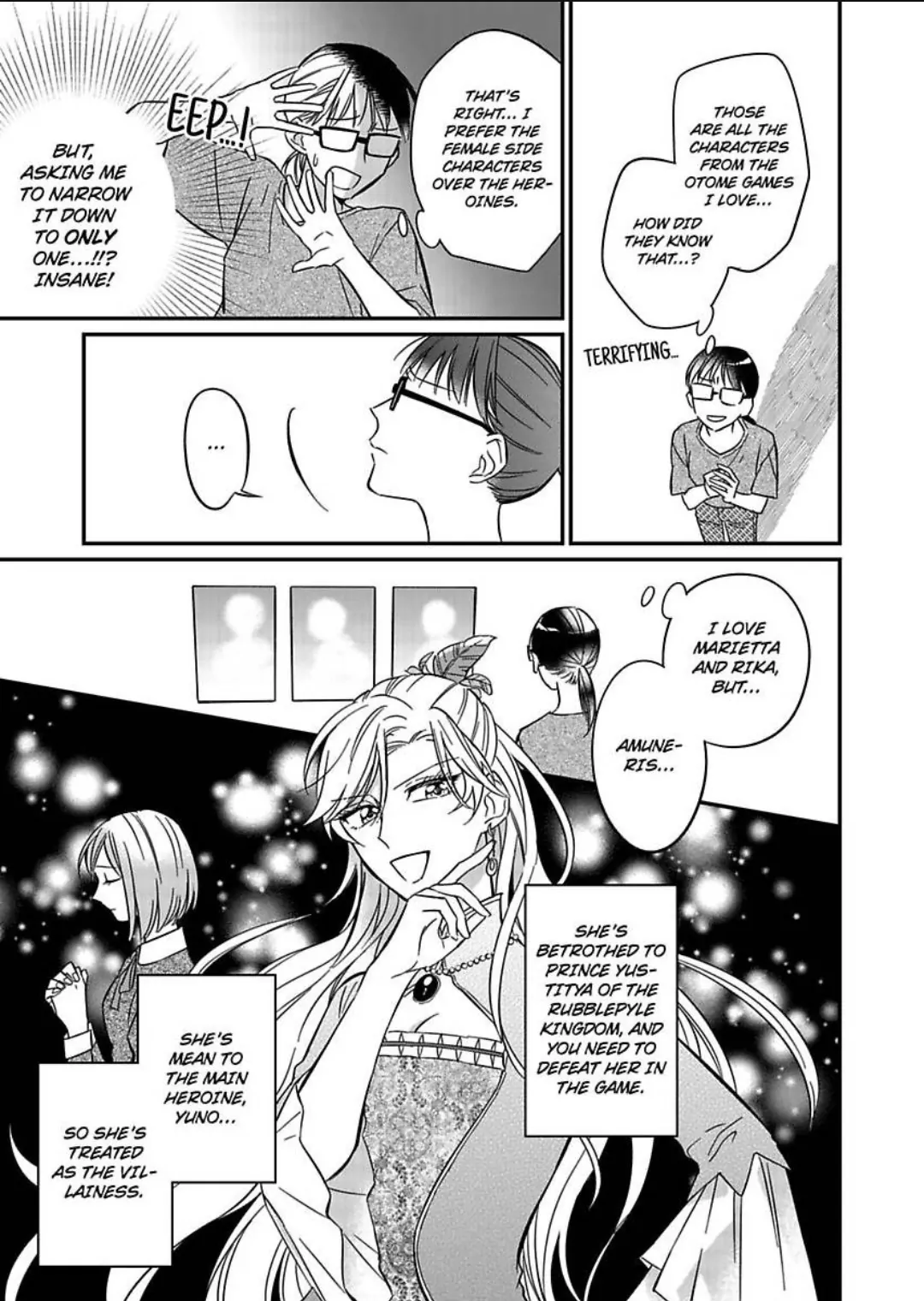 Akuyaku Reijou ni Tensei Shitara Tekikoku Mittei ni Kyuukonsaremashita!? Chapter 1 - page 8