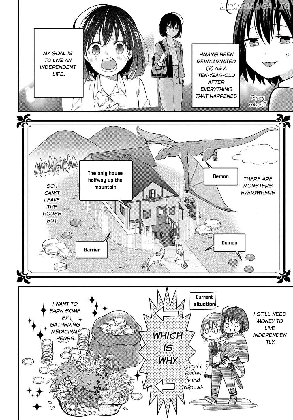 Tensei Shoujo wa Mazu Ippo kara Hajimetai: Mamono ga Iru Toka Kiitenai! Chapter 2 - page 3