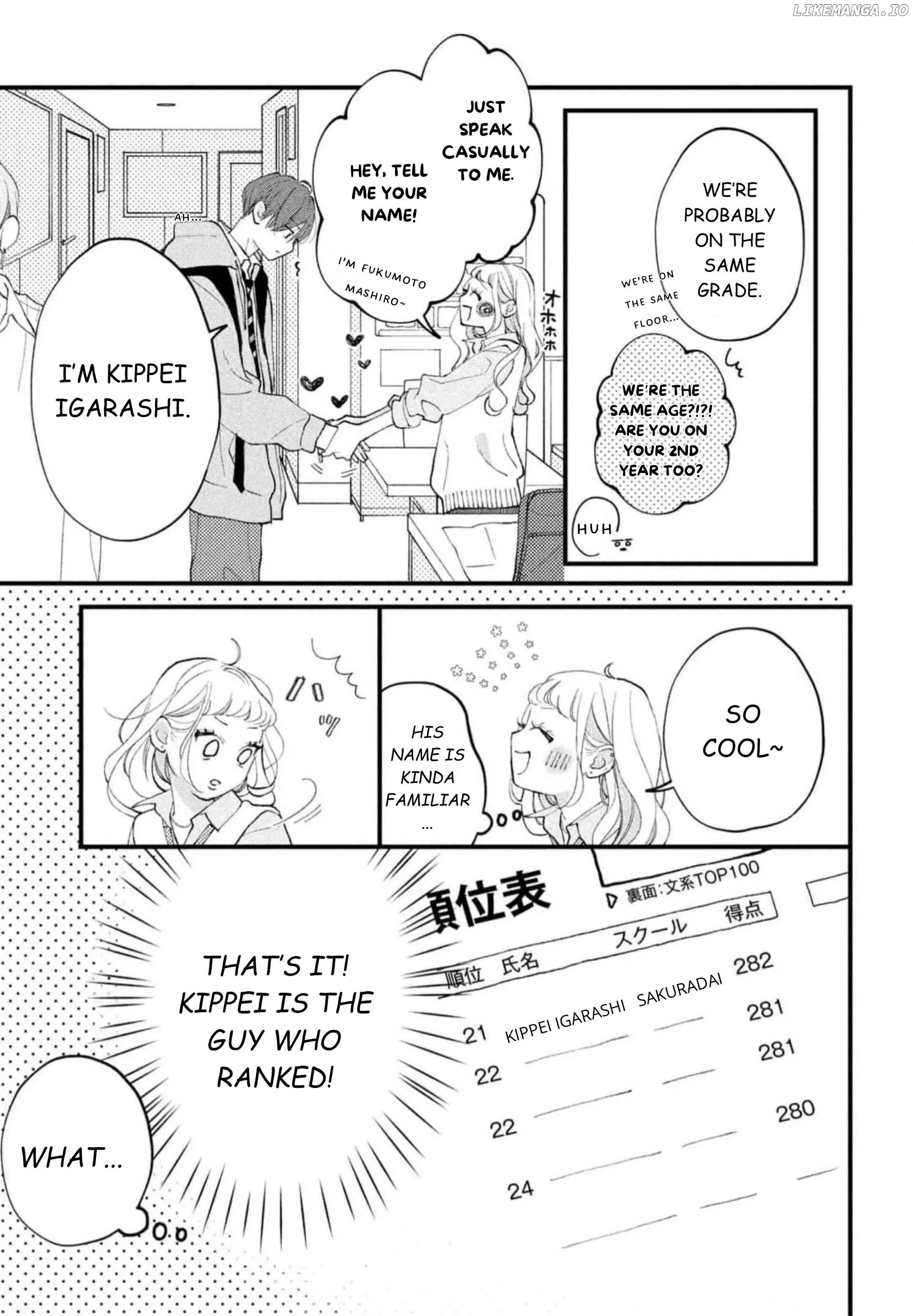 A Story About a Gal and a High-spec Boy Falling in Love at a Cram School Chapter 1 - page 13