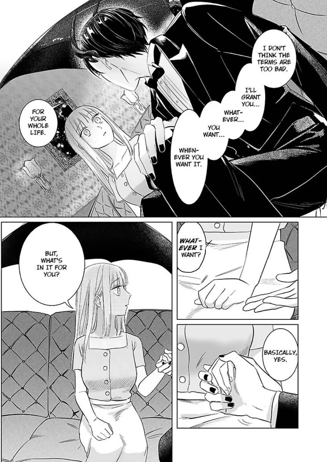 Miwaku no Shinshihamasa ni Akuma Donzoko OL ha Suitosekkusu de Torokasareru Chapter 2 - page 12
