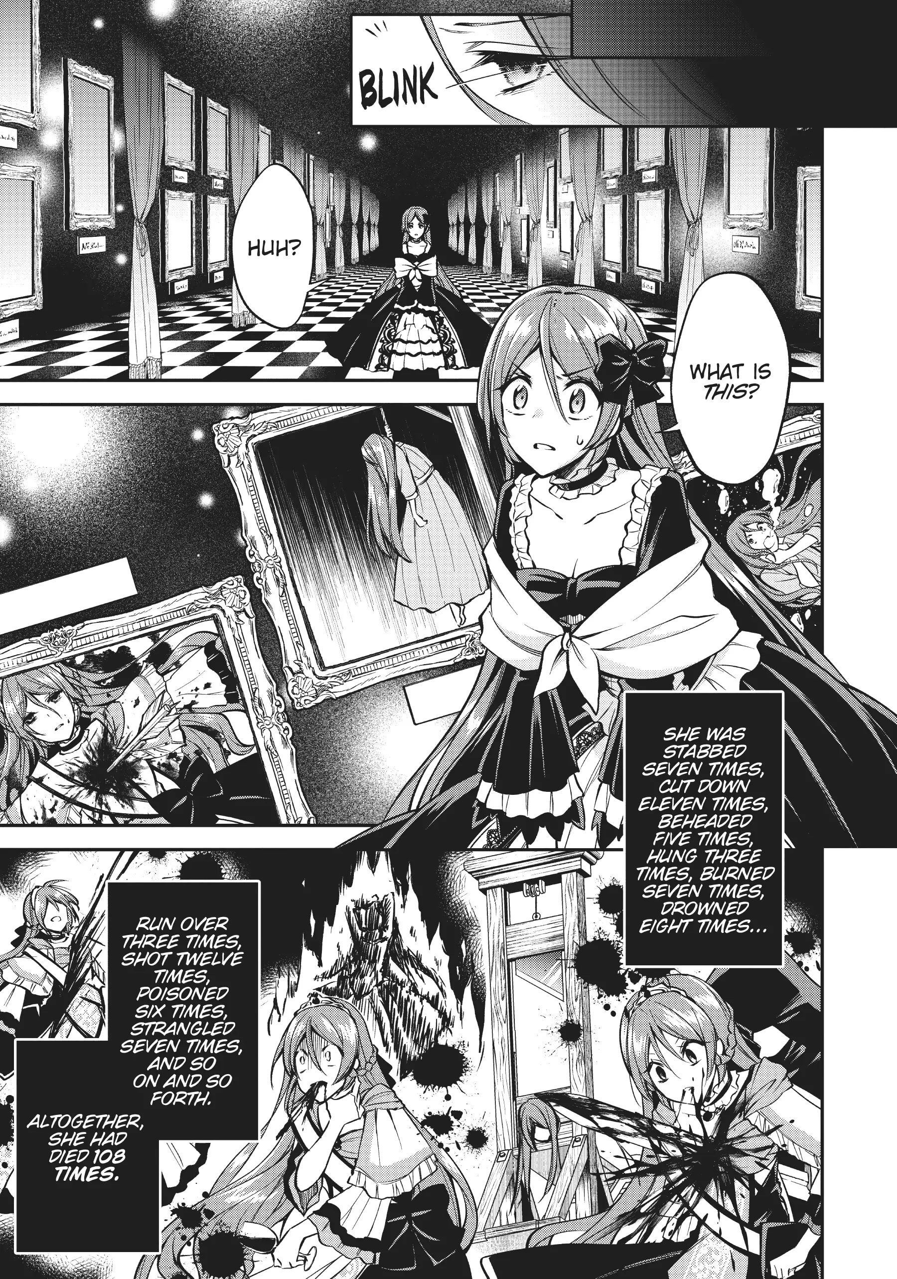 The Villainess Who Has Been Killed 108 Times: She Remembers Everything! Chapter 1 - page 11