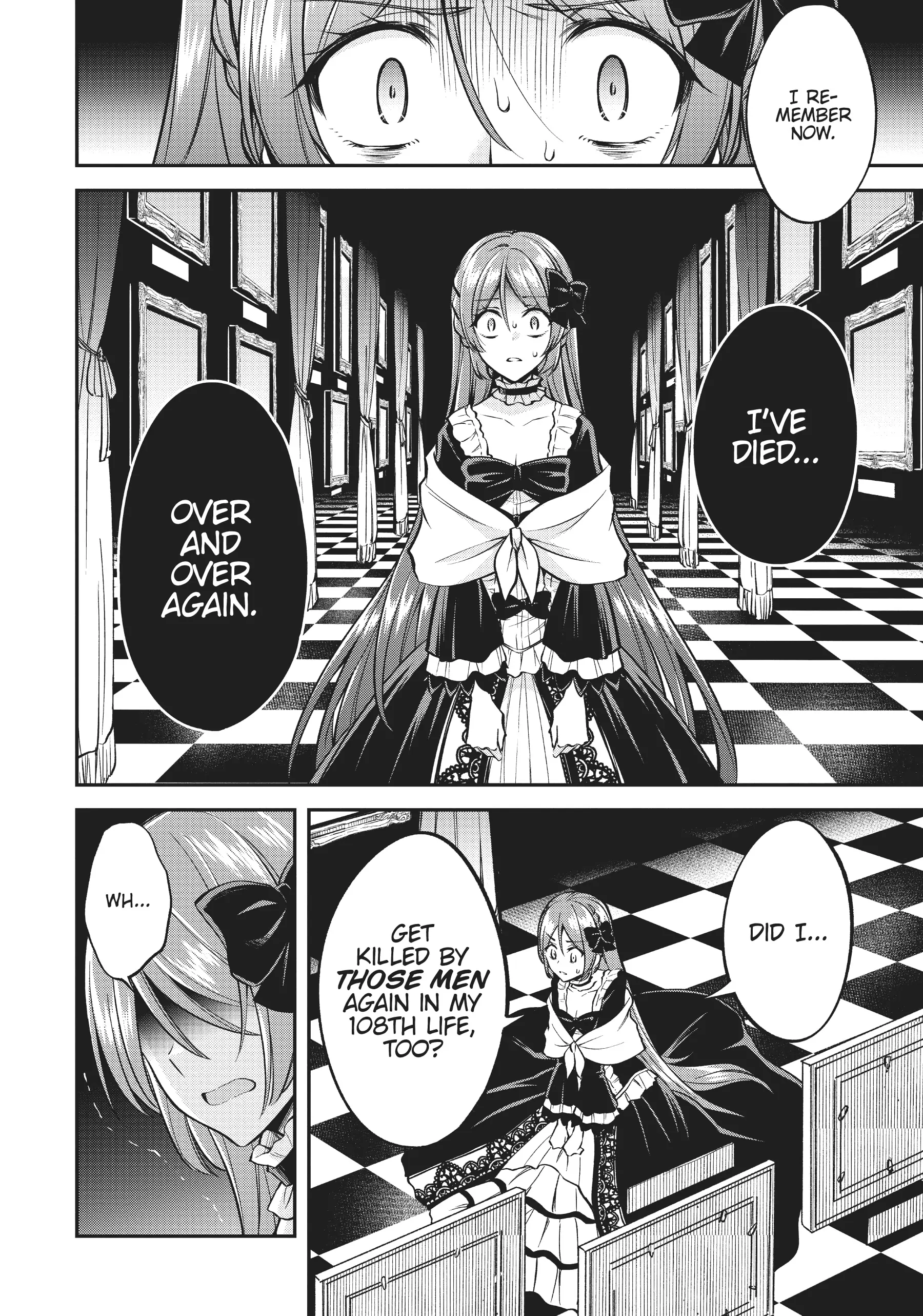 The Villainess Who Has Been Killed 108 Times: She Remembers Everything! Chapter 1 - page 12