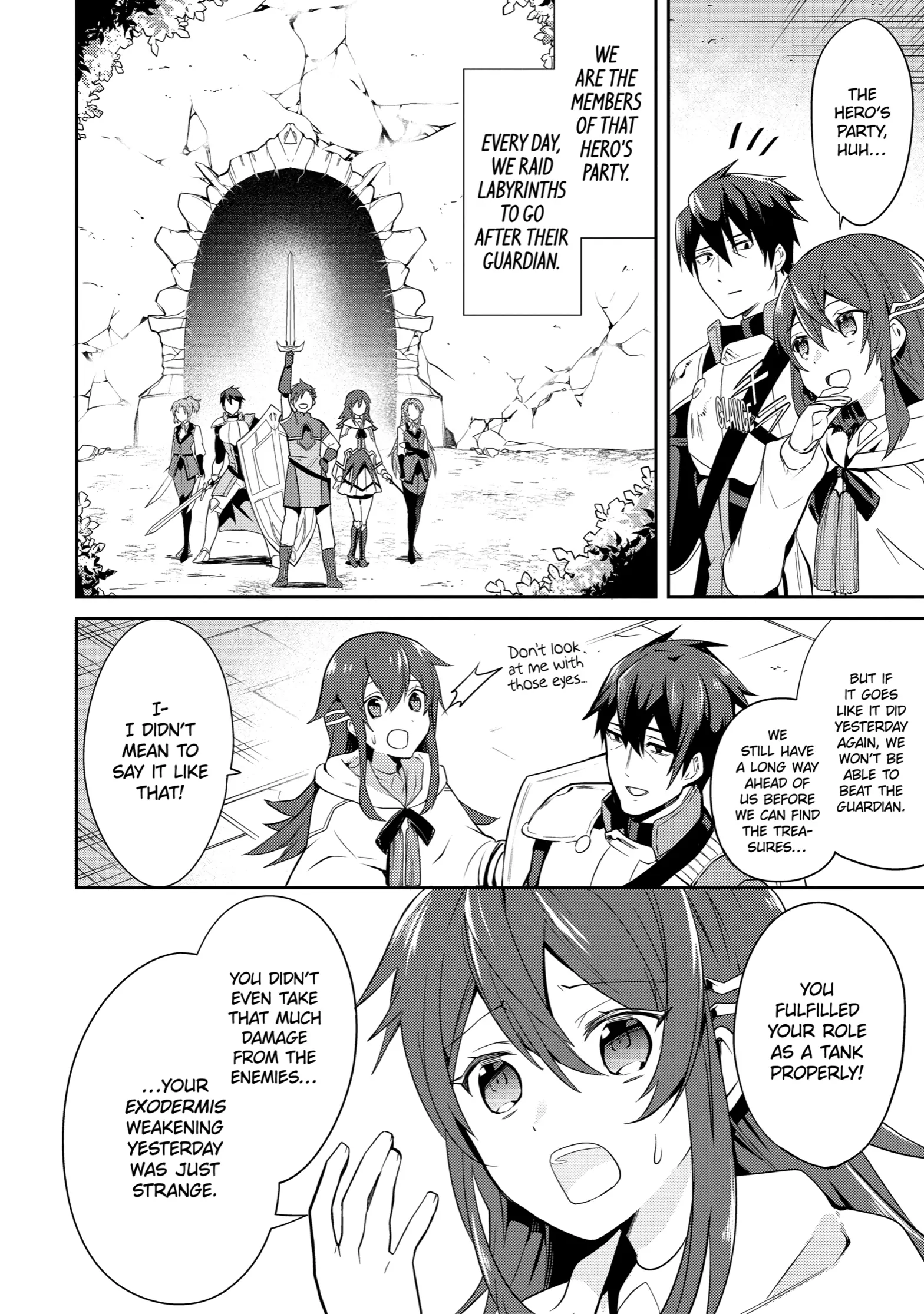 The Strongest Tank's Labyrinth Raids -A Tank with a Rare 9999 Resistance Skill Got Kicked from the Hero's Party- Chapter 1 - page 13