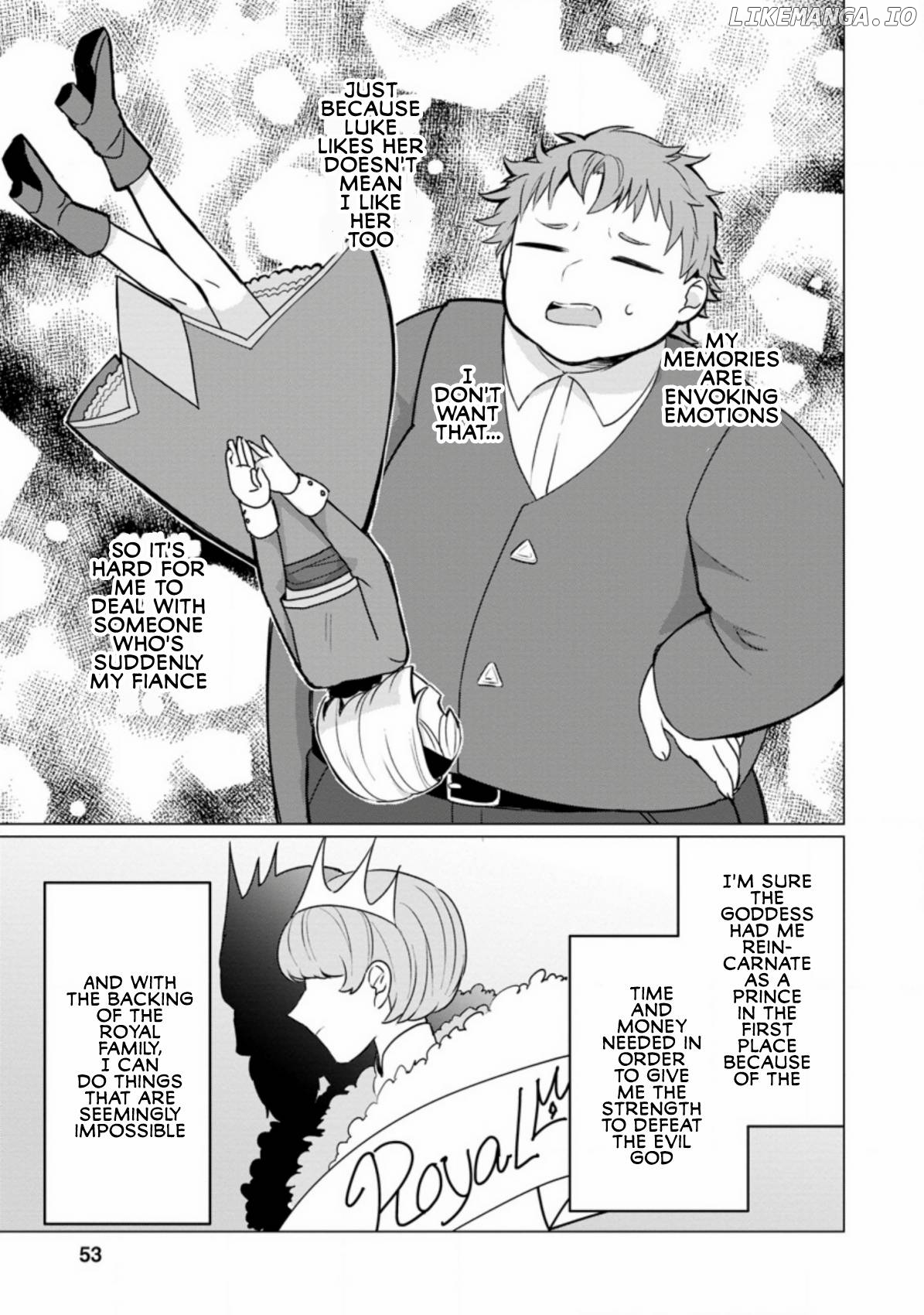 Tensei Saki ga Zannen Ouji Datta Ken: Ima wa Fukkin 1-kai mo Dekinai kedo Yasete Isekai Sukuimasu Chapter 2.3 - page 1