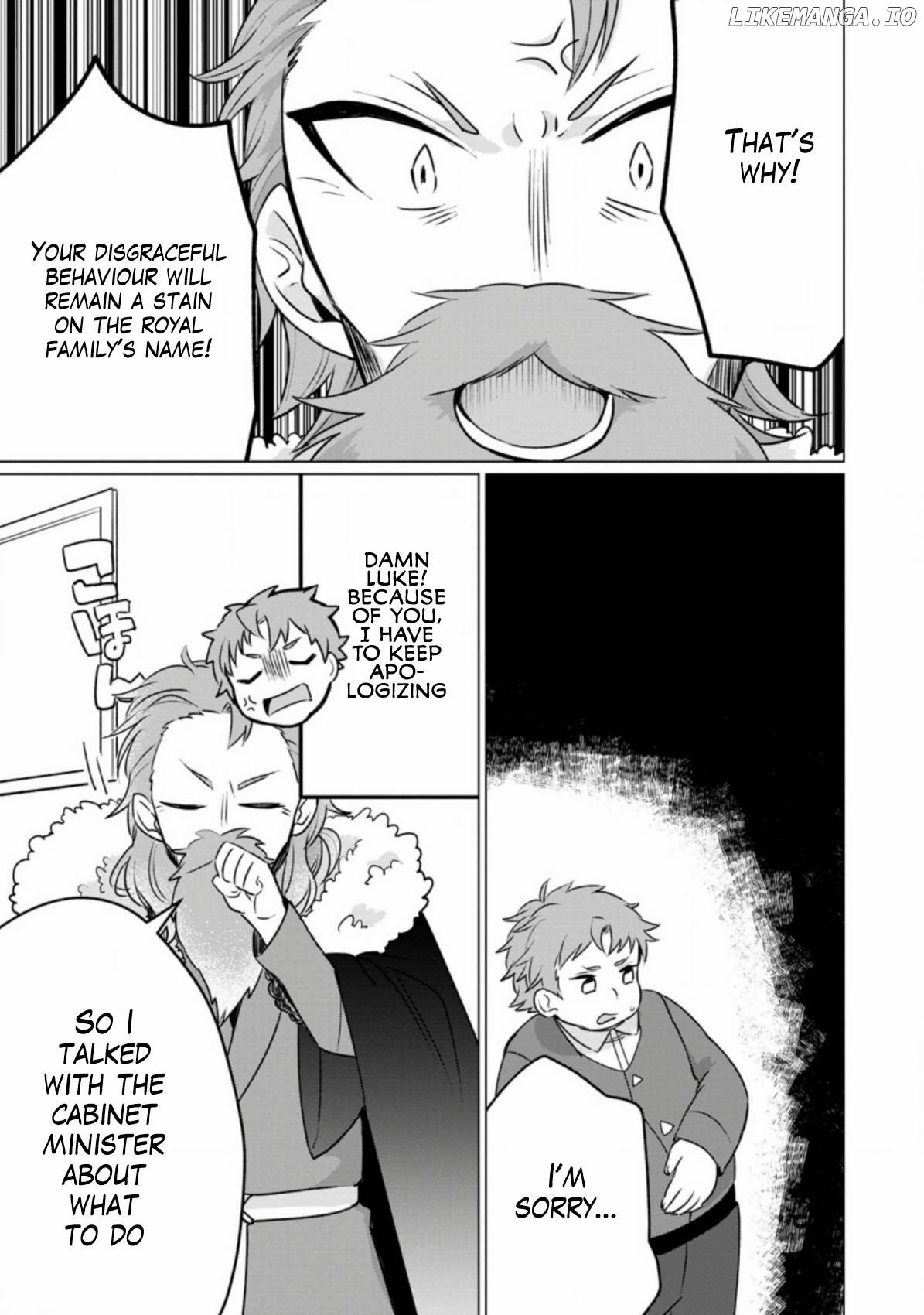 Tensei Saki ga Zannen Ouji Datta Ken: Ima wa Fukkin 1-kai mo Dekinai kedo Yasete Isekai Sukuimasu Chapter 2.3 - page 9