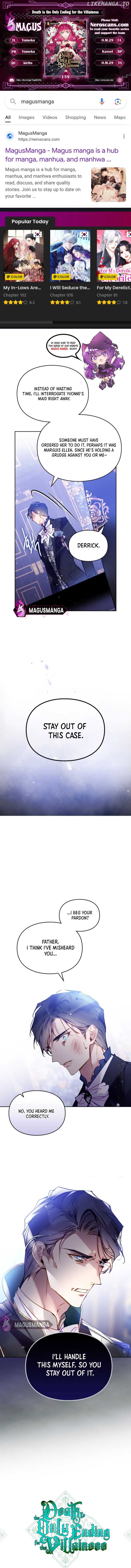 Death Is The Only Ending For The Villainess Chapter 159 - page 1