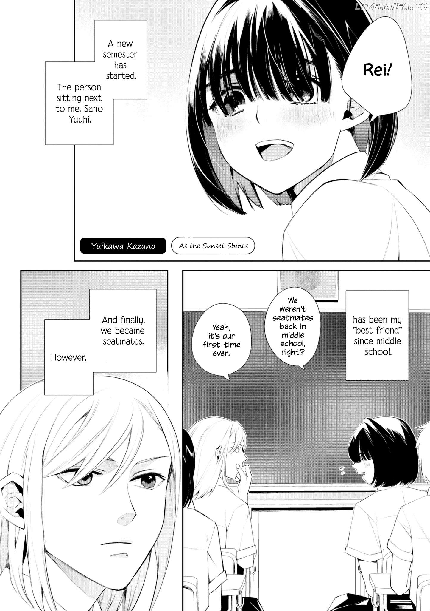 Tonari No Seki Ga Suki Na Hito Datta Gakusei Yuri Anthology Chapter 7 - page 1