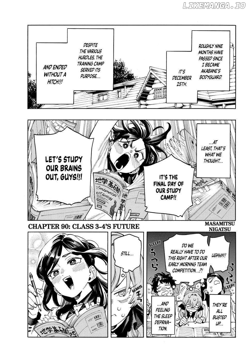 Akabane Honeko No Bodyguard Chapter 90 - page 1