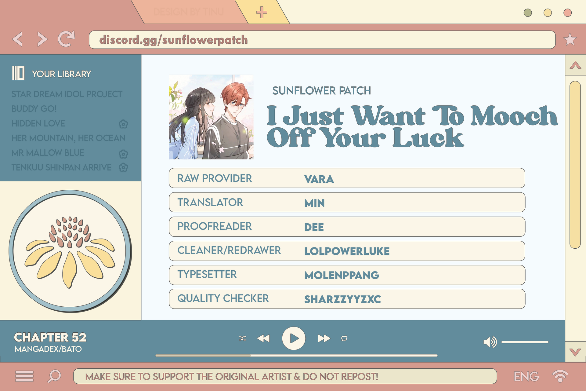 I Just Want To Mooch Off Your Luck Chapter 52 - page 55
