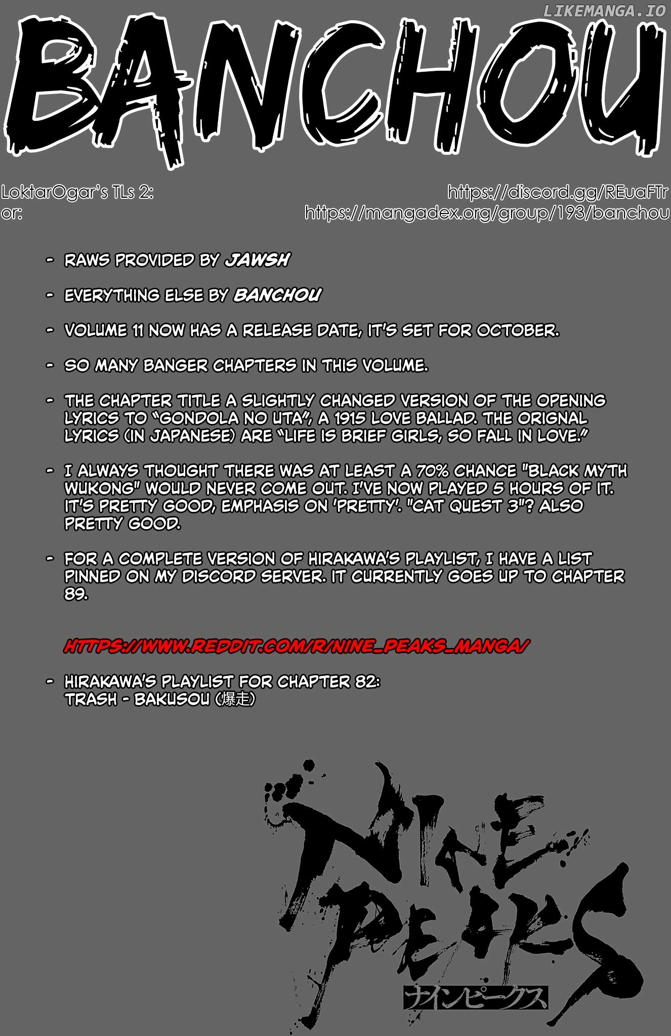 NINE PEAKS Chapter 83 - page 1