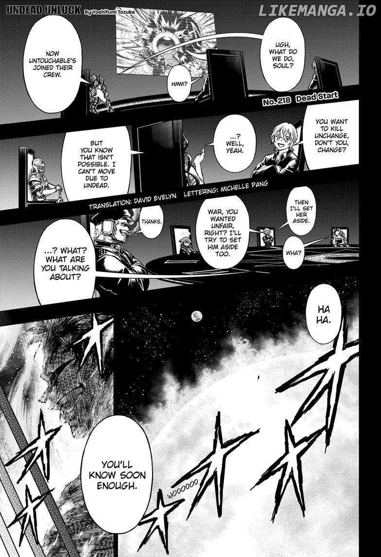 Undead + Unluck Chapter 218 - page 1