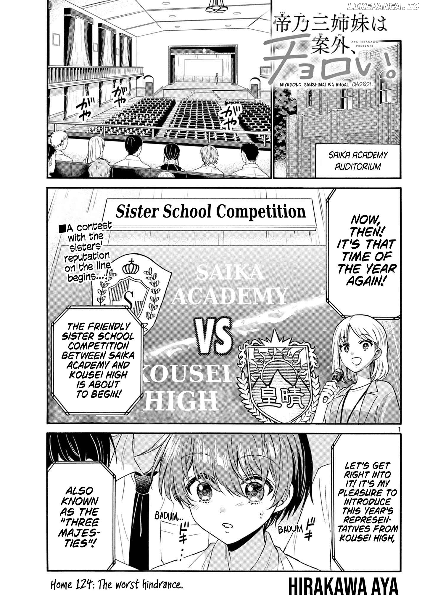 Mikadono Sanshimai Wa Angai, Choroi Chapter 124 - page 1