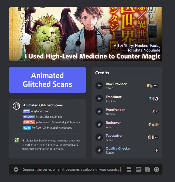 I Used High-Level Medicine To Counter Magic Chapter 31 - page 1