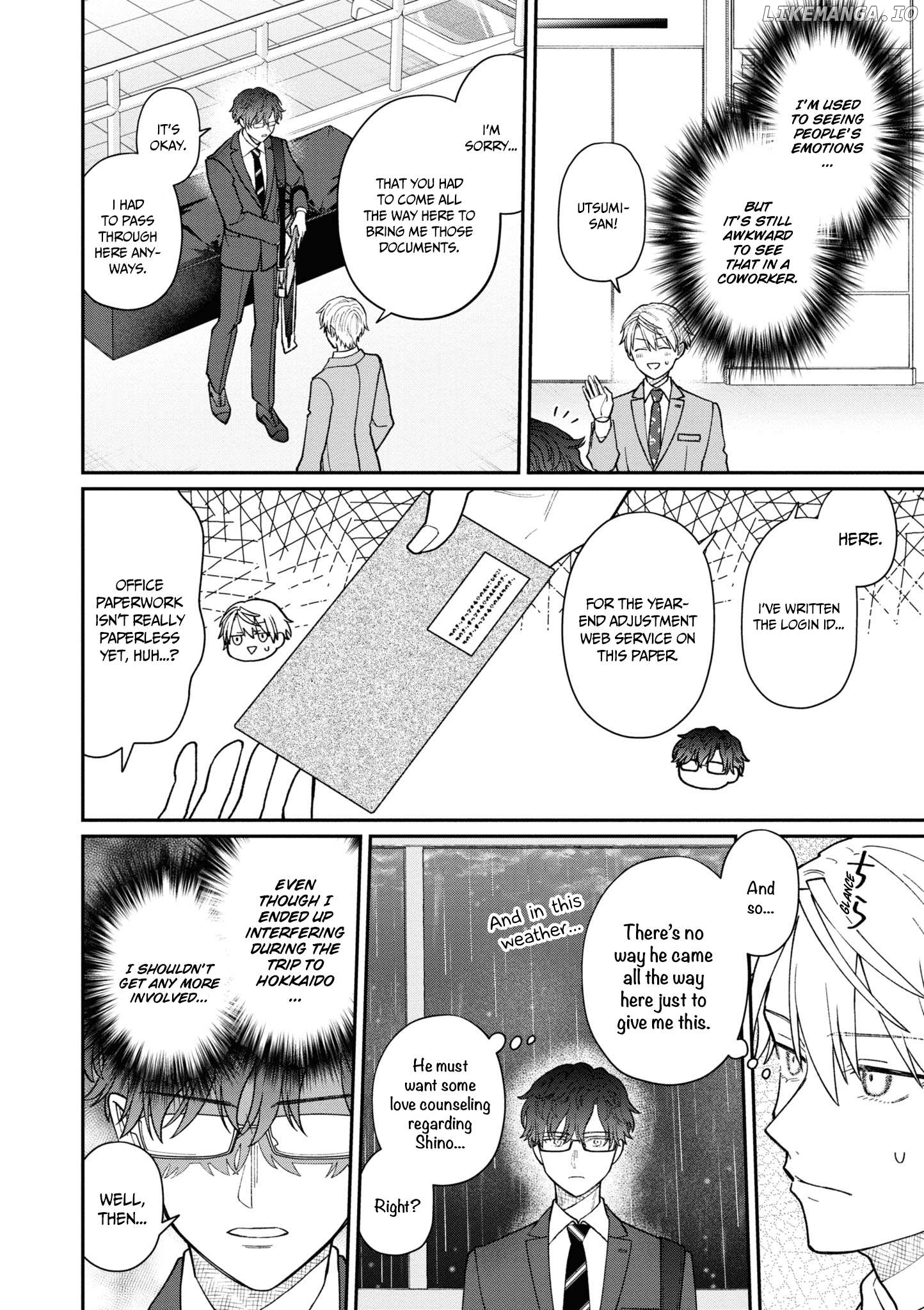 The New-Hire Who Could "Read" Emotions and the Unsociable Senpai Chapter 45 - page 3