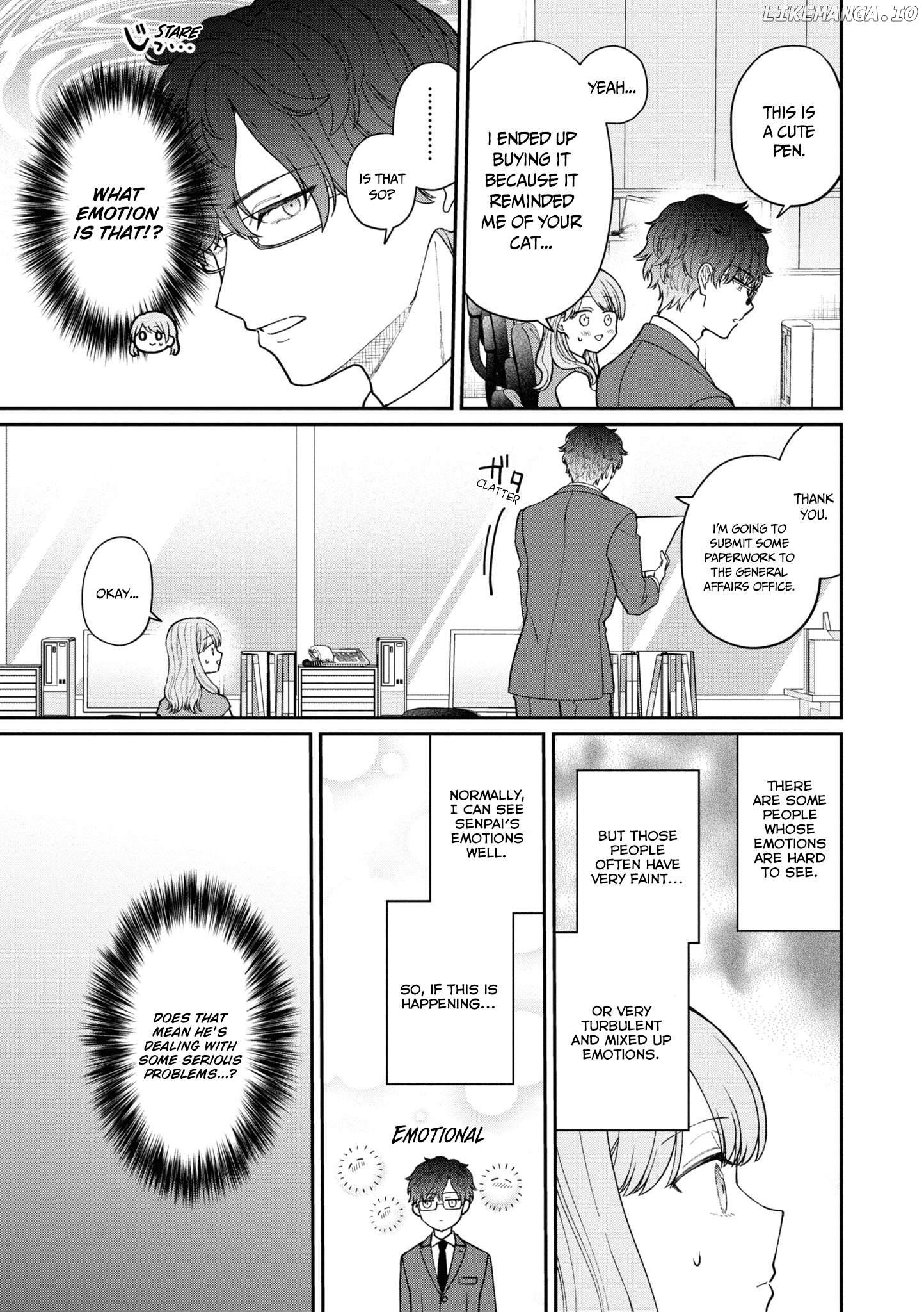 The New-Hire Who Could "Read" Emotions and the Unsociable Senpai Chapter 46 - page 4