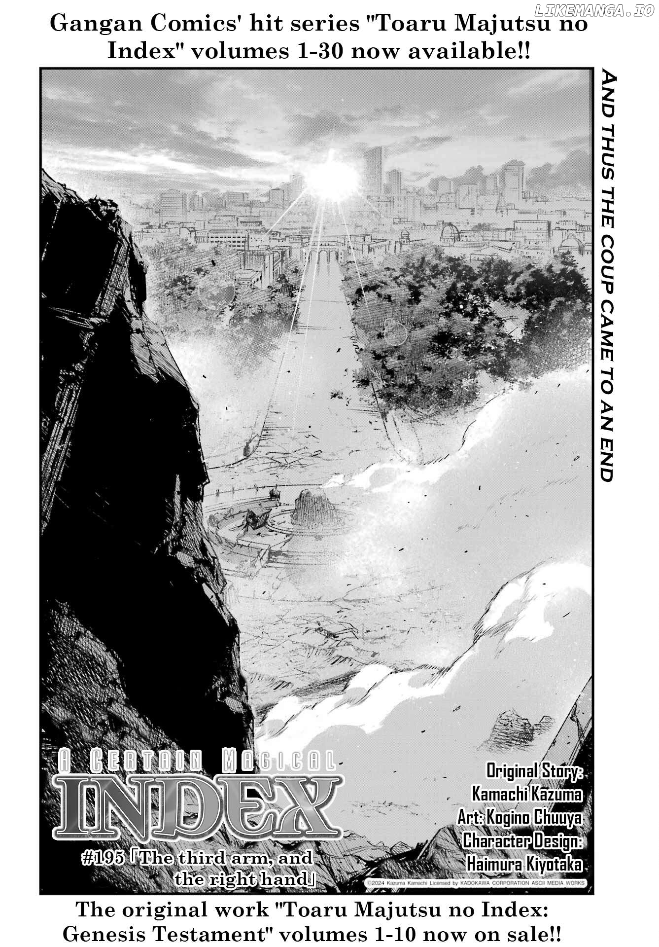 To Aru Majutsu no Kinsho Mokuroku Chapter 195 - page 4