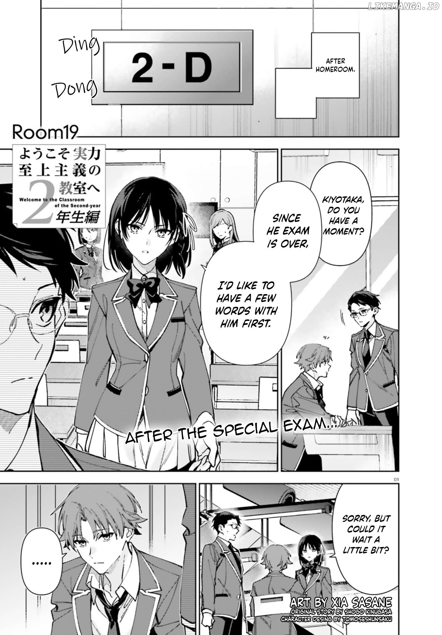Youkoso Jitsuryoku Shijou Shugi No Kyoushitsu E: 2-Nensei-Hen Chapter 19 - page 1