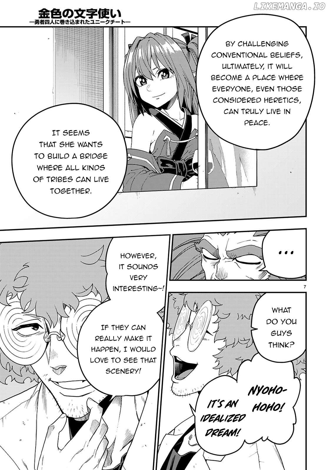 Konjiki no Moji Tsukai - Yuusha Yonin ni Makikomareta Unique Cheat Chapter 110 - page 8