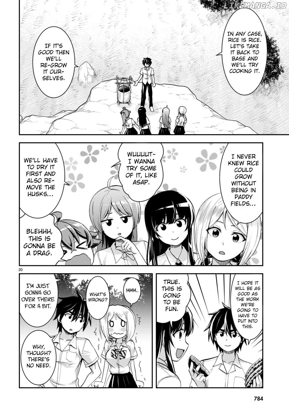 Isekai Yurutto Survival Seikatsu: Gakkou no Minna to Isekai no Mujintou ni Tenishitakedo Ore Dake Rakushou desu Chapter 26 - page 20