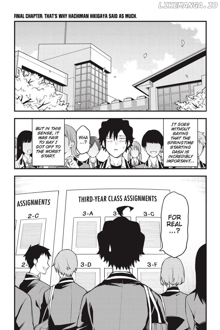 Yahari Ore no Seishun Rabukome wa Machigatte Iru. @ Comic Chapter 118 - page 1