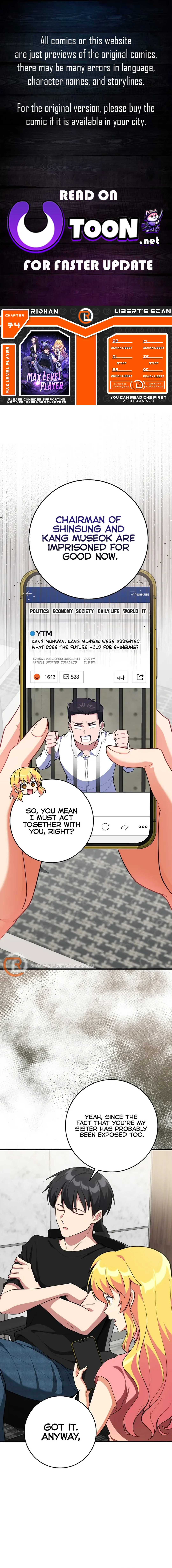 Max Level Player Chapter 74 - page 1