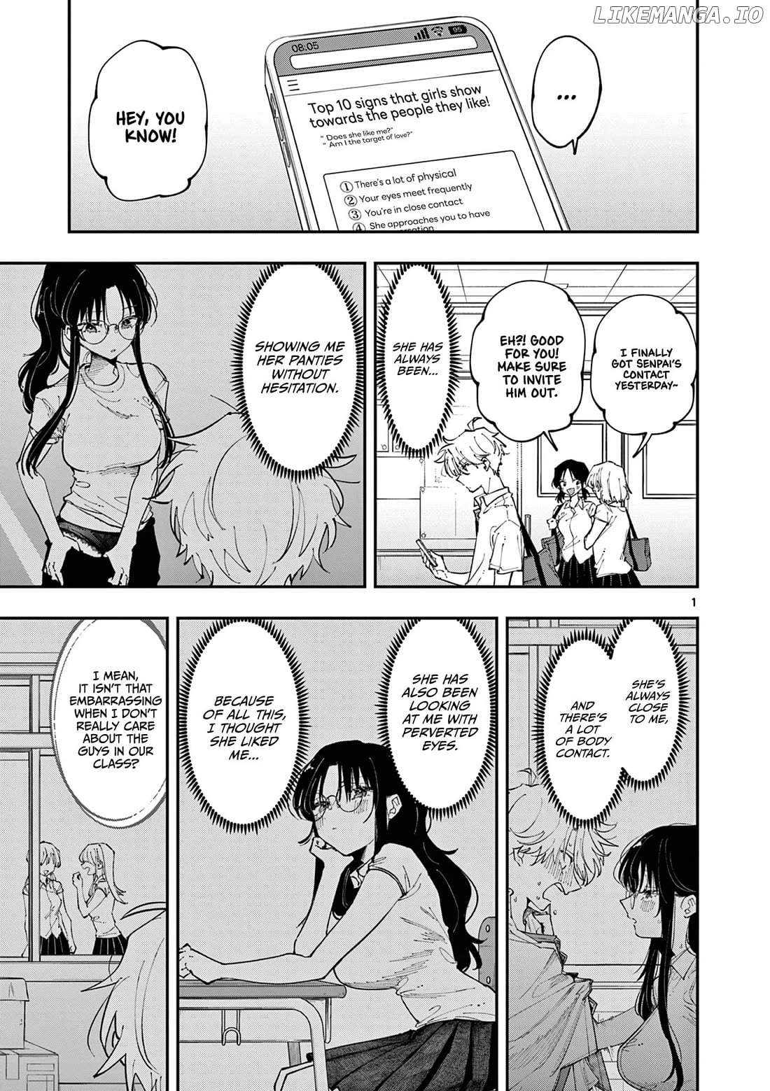 The Person Sitting Next to Me Looking at Me with Perverted Eyes Chapter 15 - page 1