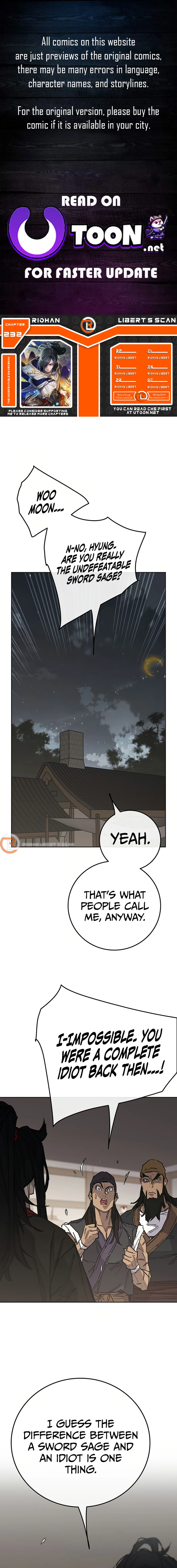 The Undefeatable Swordsman Chapter 232 - page 1