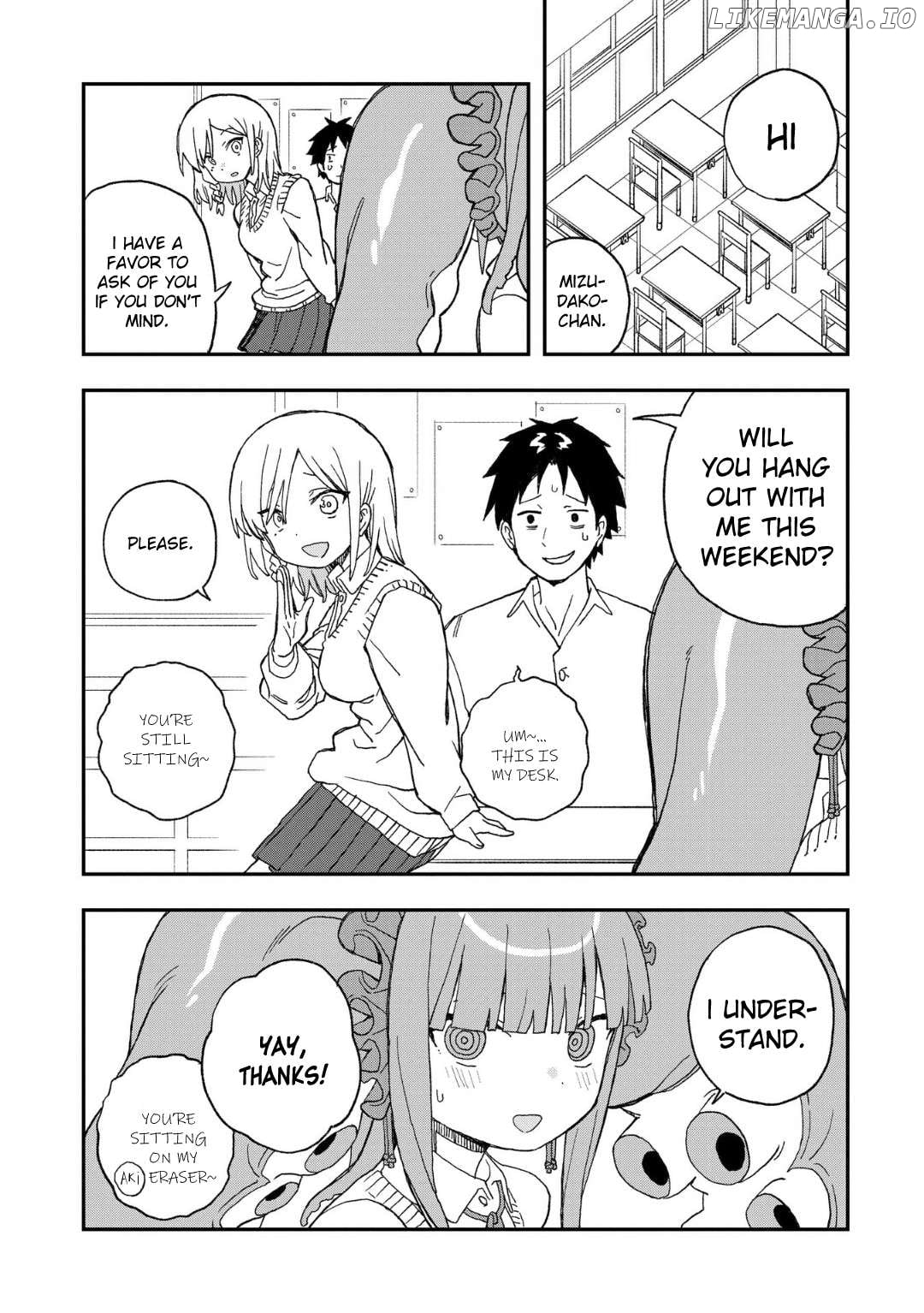 Mizudako-Chan Kara Wa Nigerarenai! Chapter 12 - page 2
