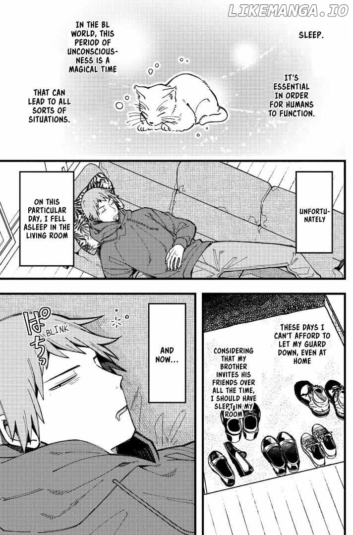 A World Where Everything Definitely Becomes BL vs. The Man Who Definitely Doesn't Want To Be In A BL Chapter 76 - page 1
