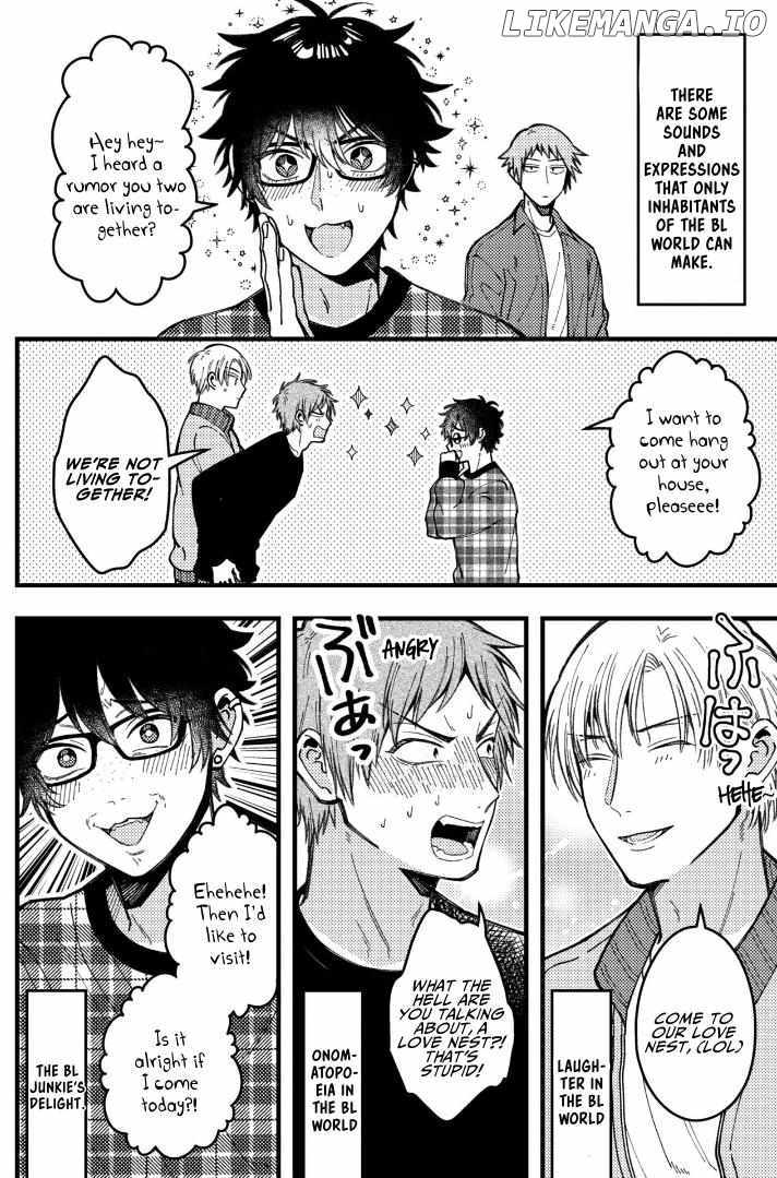 A World Where Everything Definitely Becomes BL vs. The Man Who Definitely Doesn't Want To Be In A BL Chapter 77 - page 2