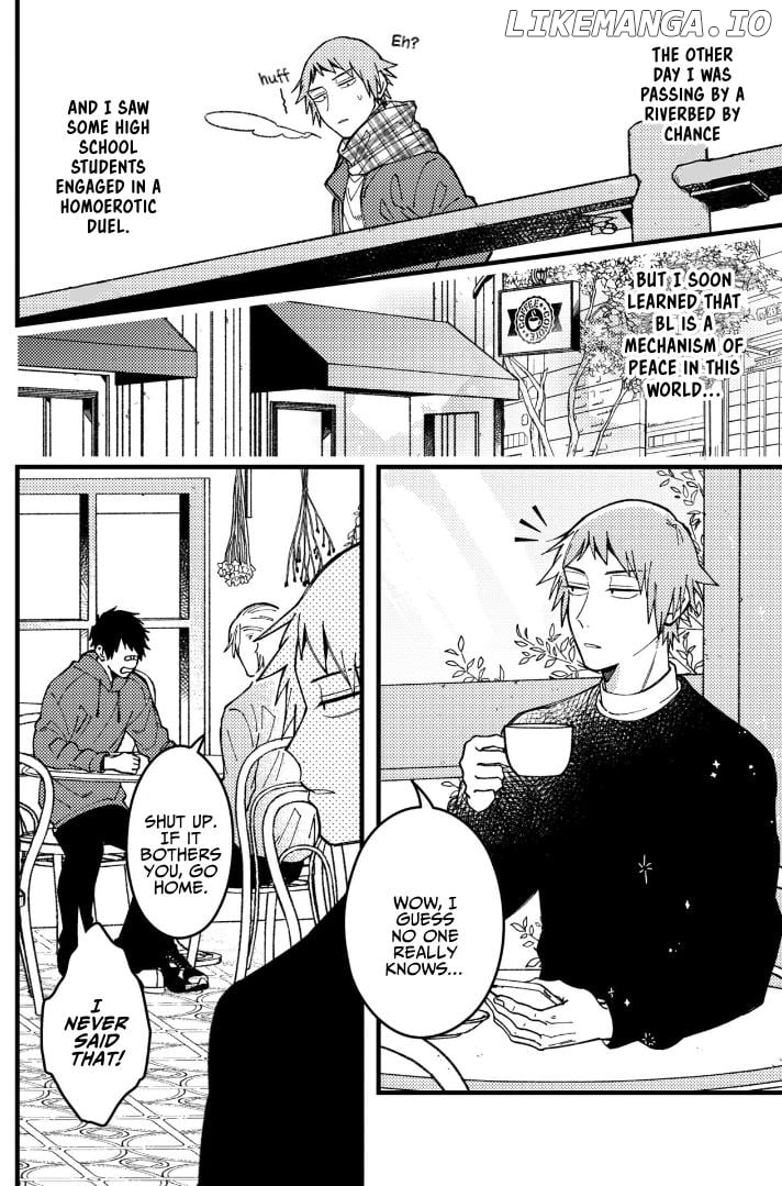 A World Where Everything Definitely Becomes BL vs. The Man Who Definitely Doesn't Want To Be In A BL Chapter 78 - page 2