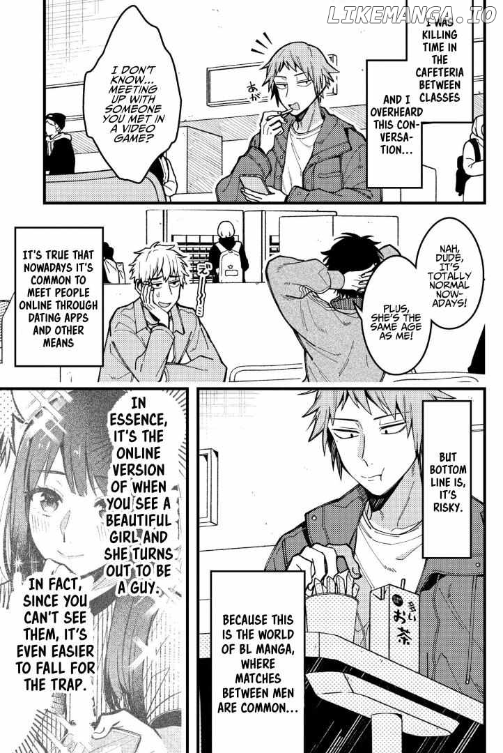 A World Where Everything Definitely Becomes BL vs. The Man Who Definitely Doesn't Want To Be In A BL Chapter 81 - page 1