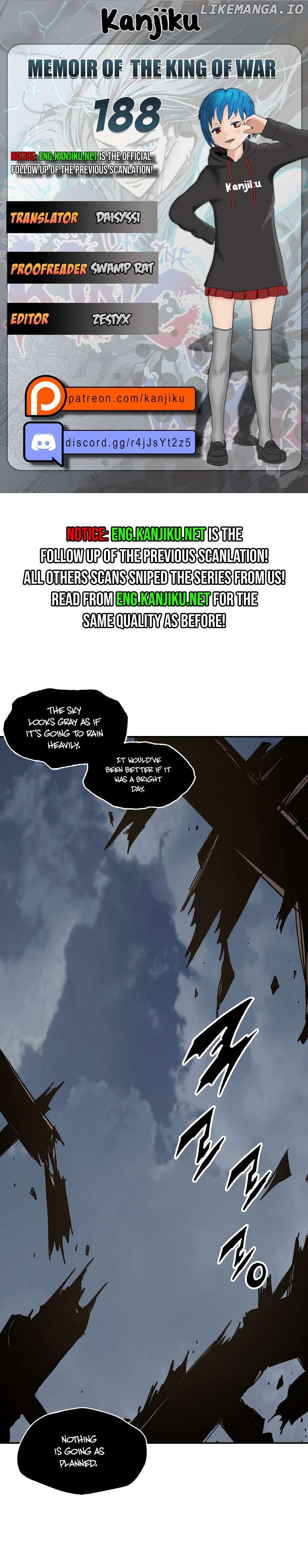 Memoir Of The King Of War Chapter 188 - page 1